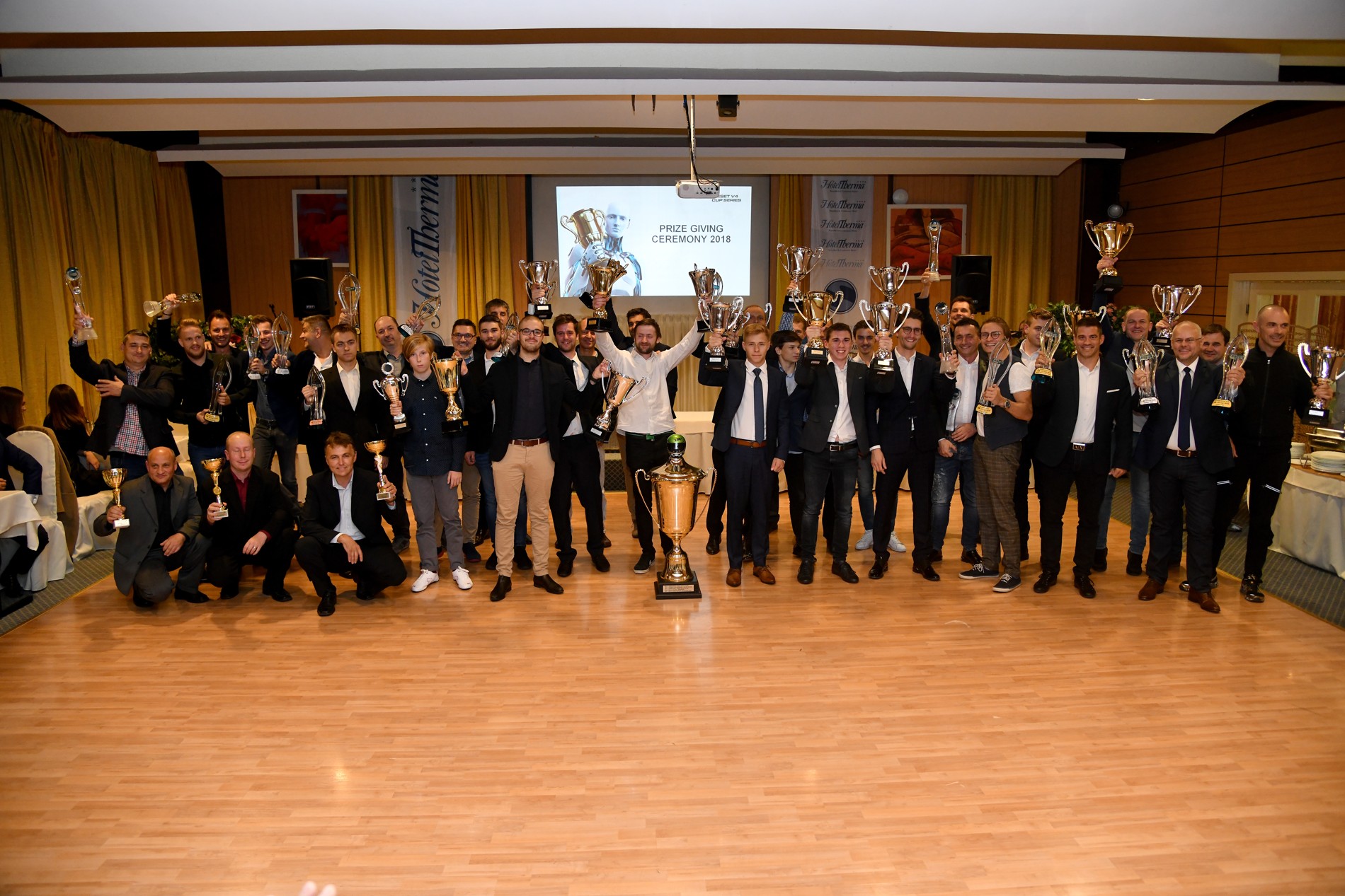 Winners have been given their 2018 trophies in a gala ceremony