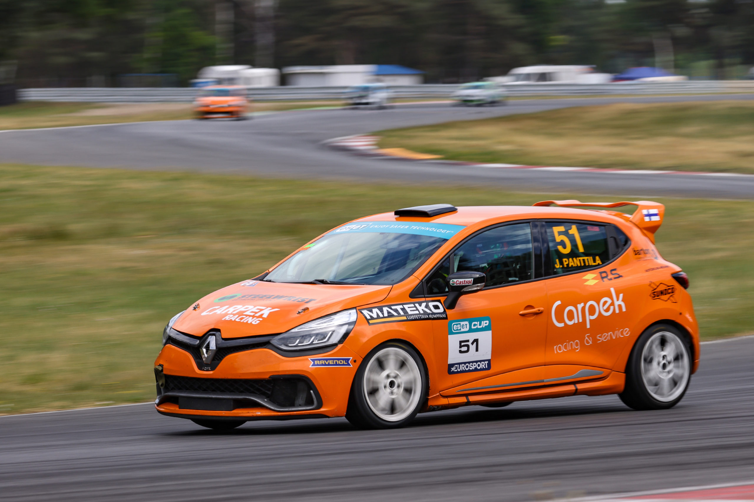 Panttila takes his first win in a thrilling Clio Cup Bohemia race